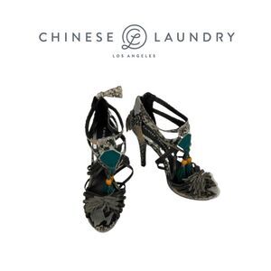 Chinese Laundry Animal Print  Heel Shoes. Sz 9M